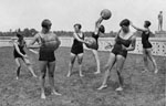 Spiel mit dem Medizinball